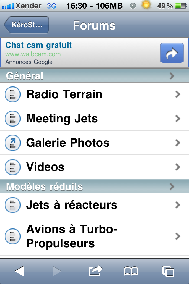 Kérostart version Mobile