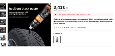Screenshot 2025-05-16 at 09-06-23 Colle noire liquide pour réparation de pneus 30ml caoutchouc solide colle Non corrosive résistante à l'usure pour outils de réparation de crevaison de pneus de moto - AliExpress 34.png